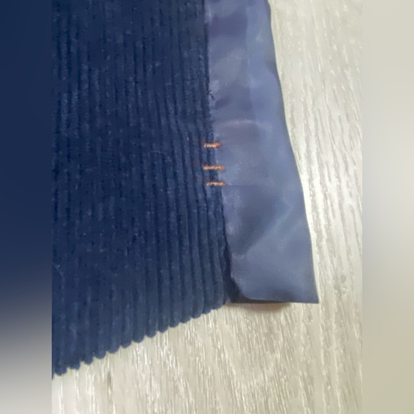 Viyella Navy Corduroy 5Button Adjustable Back Waistcoat Vest, Size 36R - Picture 7 of 11